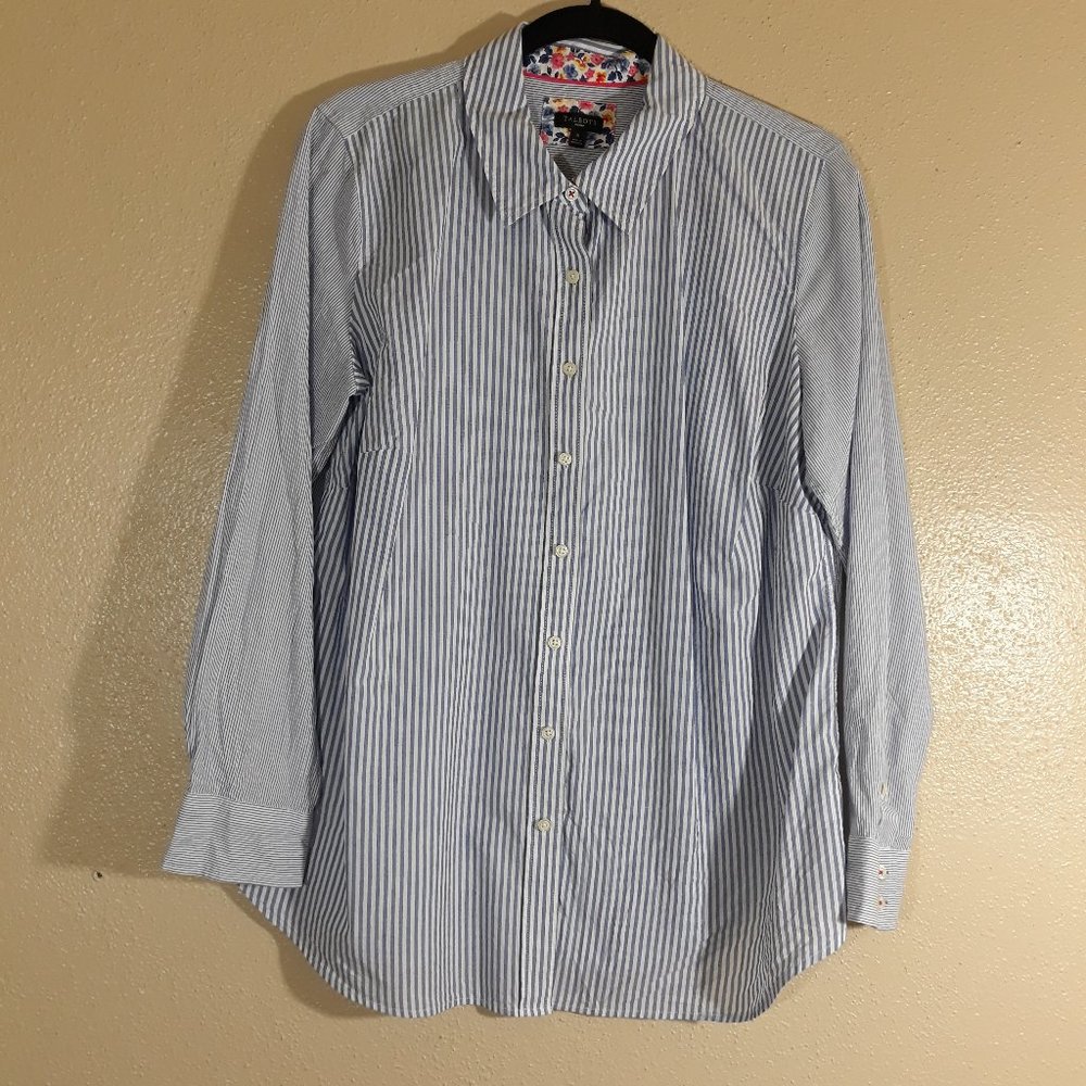Talbots Striped Blouse Plus - image 6